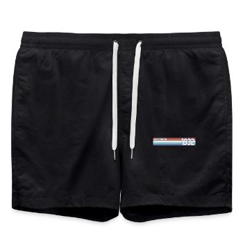Retro 1932 Limited Edition - Swim Trunks - black - Front - AI Model Male 185 light (185cm)