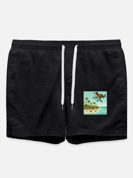 Pilot villain - Swim Trunks - black