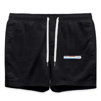 rétro 1957 limited edition - Short de bain - noir - Devant - AI Model Male 185 light (185cm)