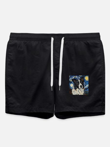 Border Collie - Short de bain - noir