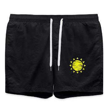 Dim 01 - Short de bain - noir - Devant - AI Model Male 185 light (185cm)