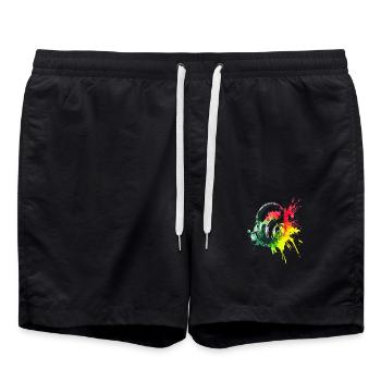 Beats of hapiness - Short de bain - noir - Devant - AI Model Male 185 light (185cm)