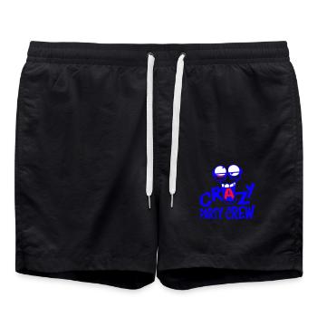 Équipe Crazy Party Crew Crazy Face Friends - Short de bain - noir - Devant - AI Model Male 185 light (185cm)