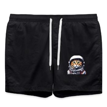 KATZEN-ASTRONAUTE1 - Badeshorts - Schwarz - Vorne - AI Model Male 185 light (185cm)