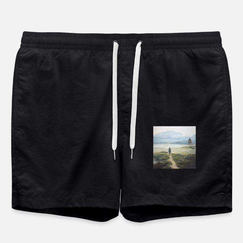 Ich brauche Abenteuer - Badeshorts - Schwarz