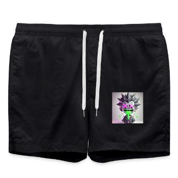 Punked Out Slime - Badeshorts - Schwarz - Vorne - AI Model Male 185 light (185cm)
