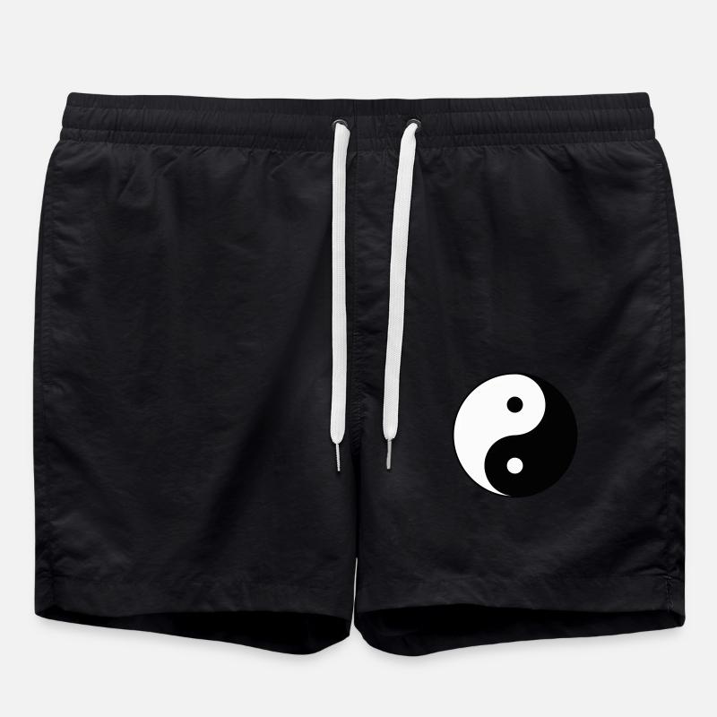 Yin Yang - Badeshorts - Schwarz