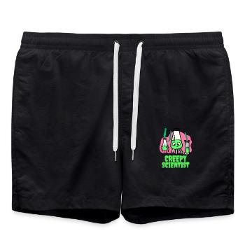 Wissenschaft - Badeshorts - Schwarz - Vorne - AI Model Male 185 light (185cm)