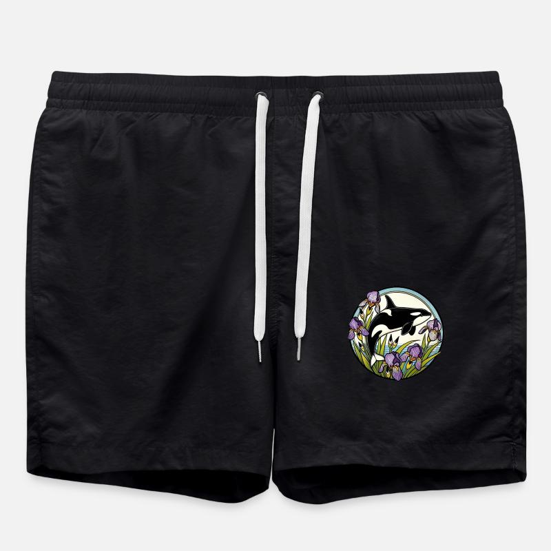Schwertwal - Badeshorts - Schwarz