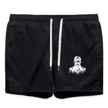 Horror Halloween Zombie Party - Swim Trunks - black - Front - AI Model Male 185 light (185cm)