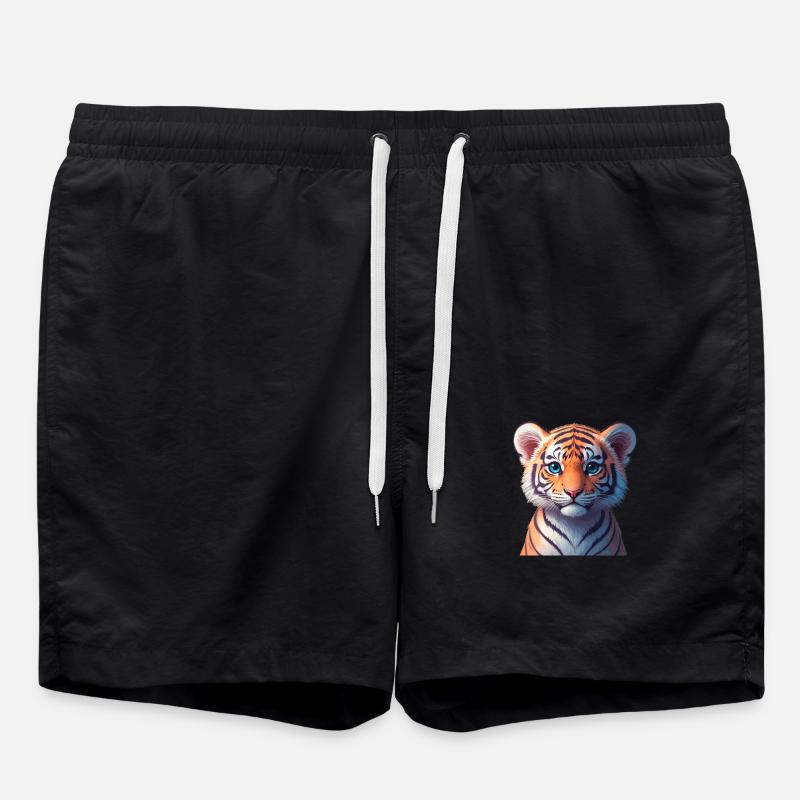 Bébé tigre du Bengale - Short de bain - noir
