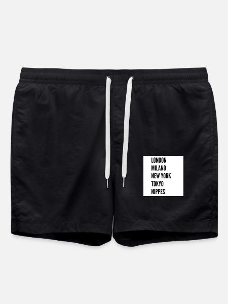 London Milano New York Tokyo Nippes - Swim Trunks - black