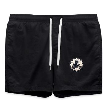Soft Kitty Gifts - Swim Trunks - black - Front - AI Model Male 185 light (185cm)