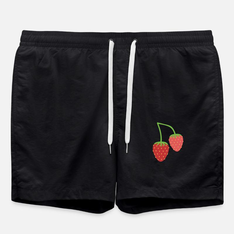 Fraises - Short de bain - noir