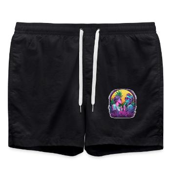 Girls Night high - Badeshorts - Schwarz - Vorne - AI Model Male 185 light (185cm)