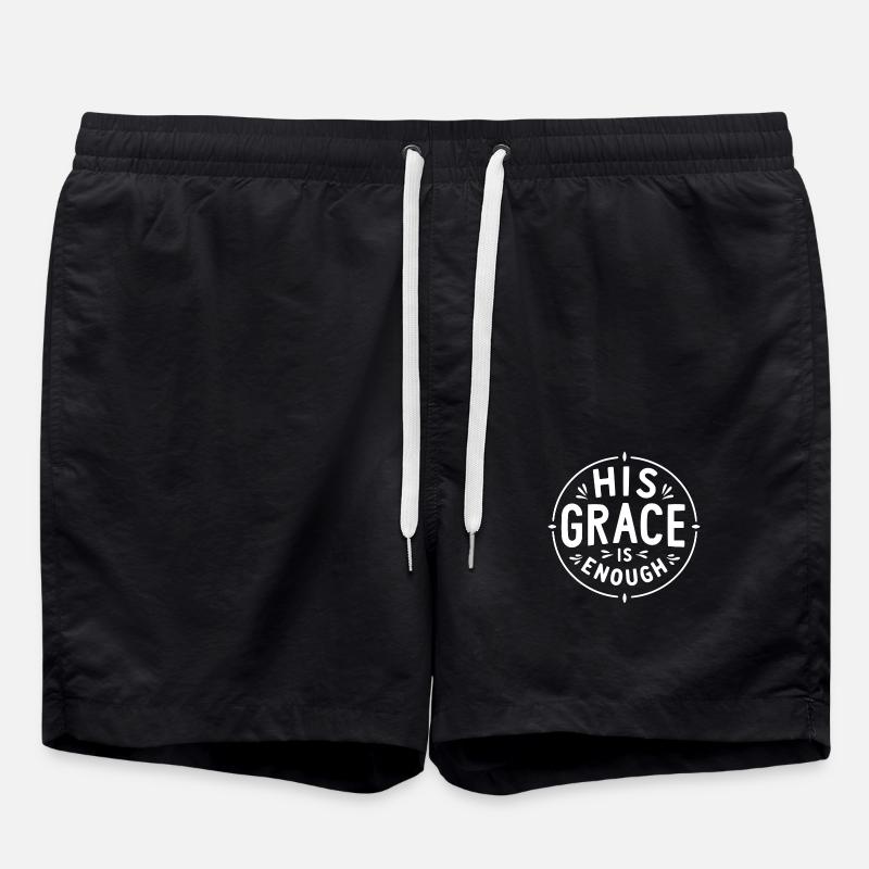 Sa Grâce suffit - Short de bain - noir