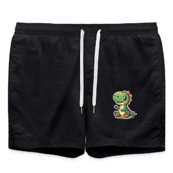 DINOSAURE - Short de bain - noir - Devant - AI Model Male 185 light (185cm)