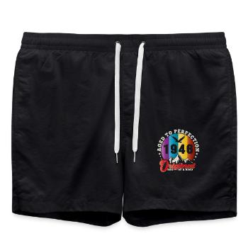 Perfection 1946 -78th Anniversary,Original - Swim Trunks - black - Front - AI Model Male 185 light (185cm)