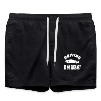 Car - Swim Trunks - black - Front - AI Model Male 185 light (185cm)