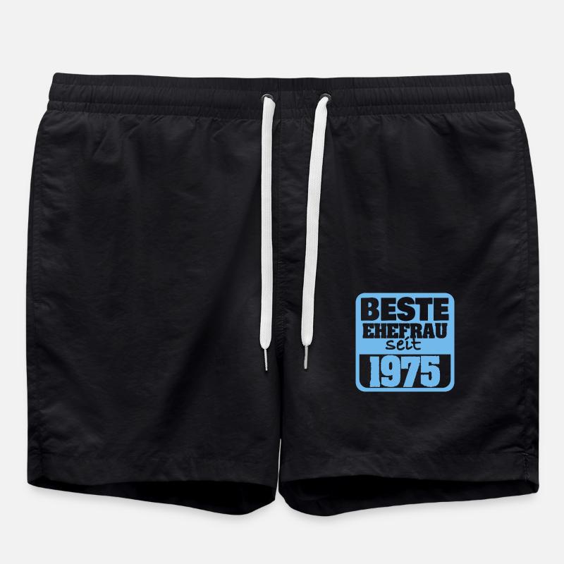 1975 - Short de bain - noir