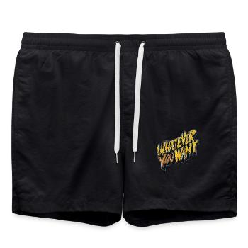 was immer du willst - Badeshorts - Schwarz - Vorne - AI Model Male 185 light (185cm)