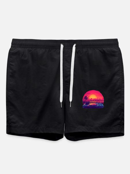 DJ on the beach - Swim Trunks - black