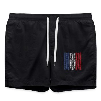 Petit vélo français - Short de bain - noir - Devant - AI Model Male 185 light (185cm)