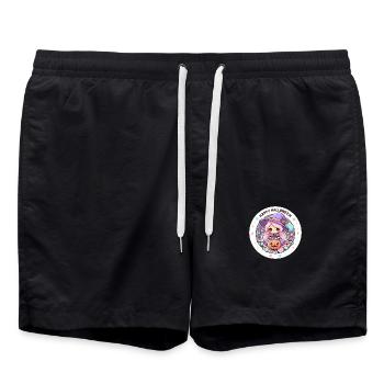 Sorcière d’Halloween - Short de bain - noir - Devant - AI Model Male 185 light (185cm)