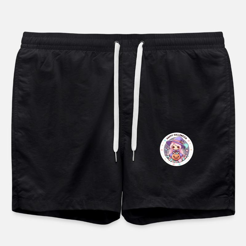 Halloween Witch - Swim Trunks - black