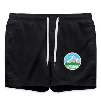 Binaiya - Badeshorts - Schwarz - Vorne - AI Model Male 185 light (185cm)