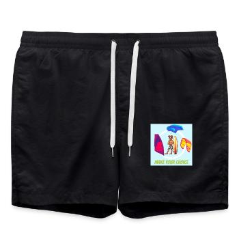 Make your choice wind kite wing bleue - Short de bain - noir - Devant - AI Model Male 185 light (185cm)