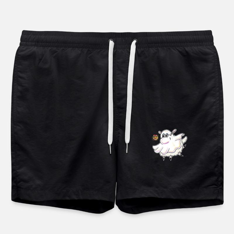 Wolly Sheepling Halloween Fantôme - Short de bain - noir