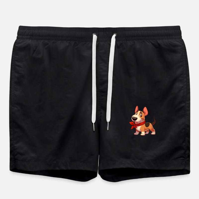 Bull Terrier 6 - Swim Trunks - black