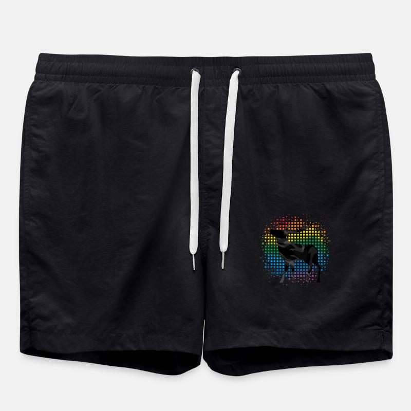 Hirsch - Badeshorts - Schwarz