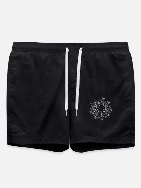 Katrin Name Mandala - Swim Trunks - black