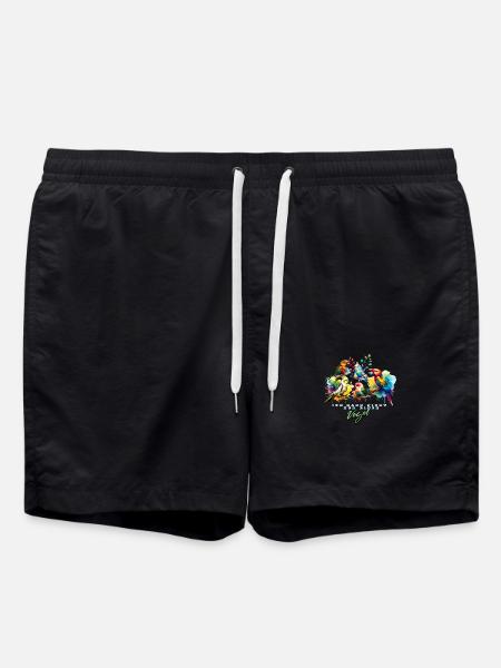 Bird Lover Parrot Birds - Swim Trunks - black