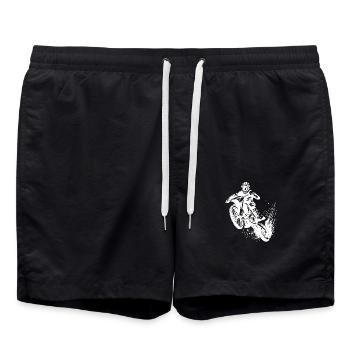 Jumping Terrain Machine Motorsport Hobby - Swim Trunks - black - Front - AI Model Male 185 light (185cm)
