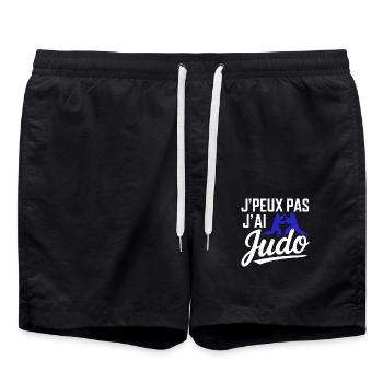I can't I have judo - Swim Trunks - black - Front - AI Model Male 185 light (185cm)