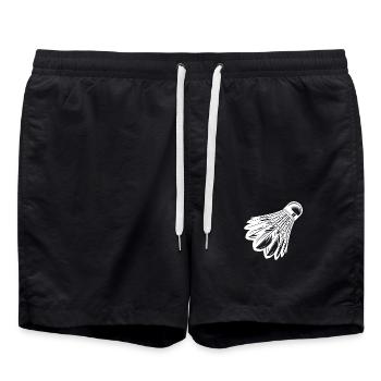 Sportartikel Federball Badminton Hobby Zubehör - Badeshorts - Schwarz - Vorne - AI Model Male 185 light (185cm)