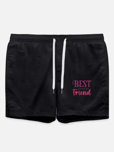 t shirt meilleure amie - Short de bain - noir