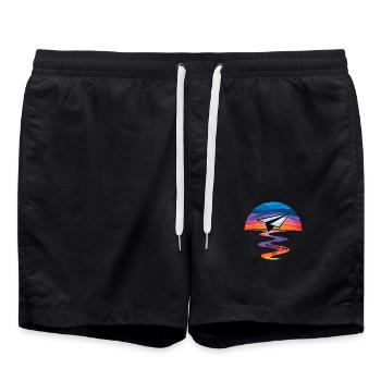 Faites voler vos idées - Short de bain - noir - Devant - AI Model Male 185 light (185cm)