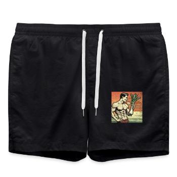 Washboard Leek Washboard Washboard - Swim Trunks - black - Front - AI Model Male 185 light (185cm)