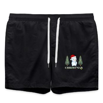 Snowman - Badeshorts - Schwarz - Vorne - AI Model Male 185 light (185cm)