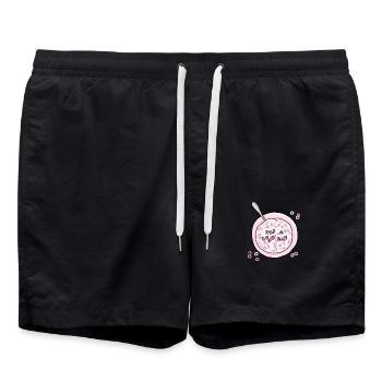 Good day - Swim Trunks - black - Front - AI Model Male 185 light (185cm)