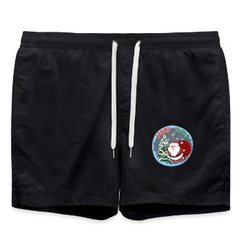 Père Noël - Short de bain - noir - Devant - AI Model Male 185 light (185cm)