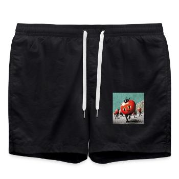 Mars des tomates - Short de bain - noir - Devant - AI Model Male 185 light (185cm)