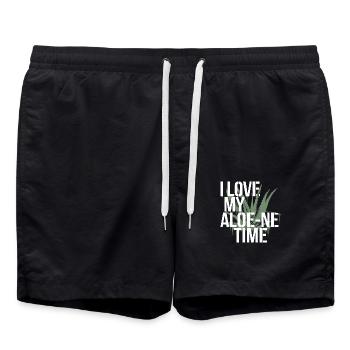 Amateurs et introvertis de l’aloe vera - Short de bain - noir - Devant - AI Model Male 185 light (185cm)