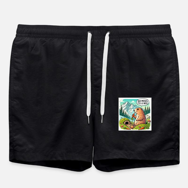 Marmotte des Mosses - Short de bain - noir