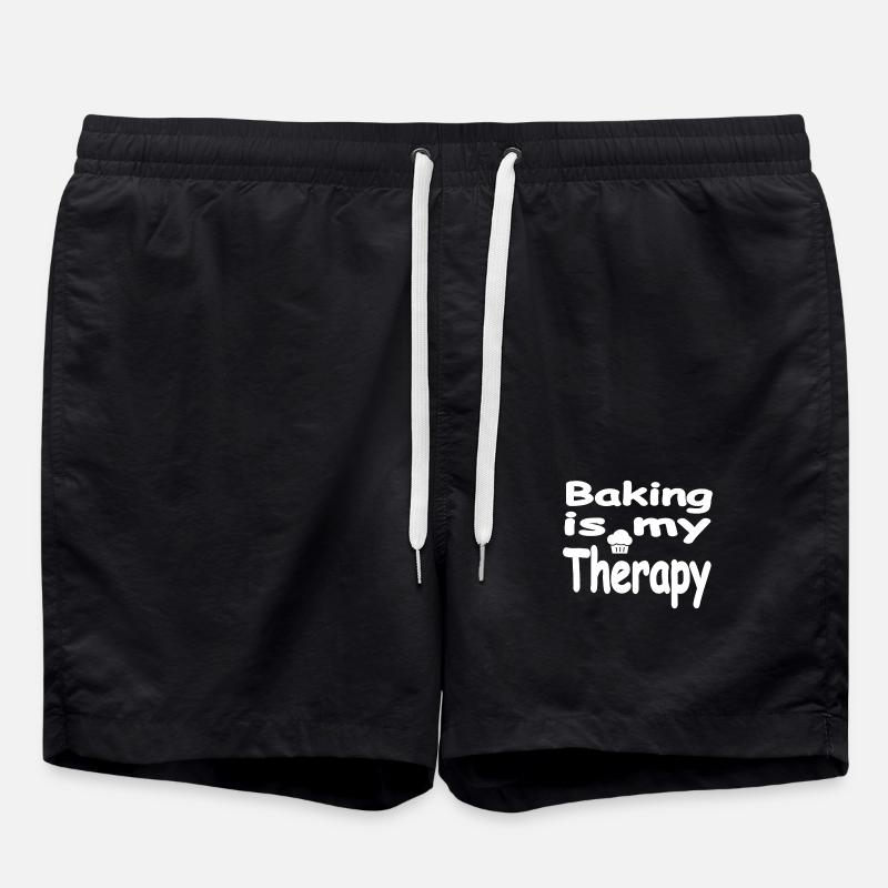 Backen - Badeshorts - Schwarz