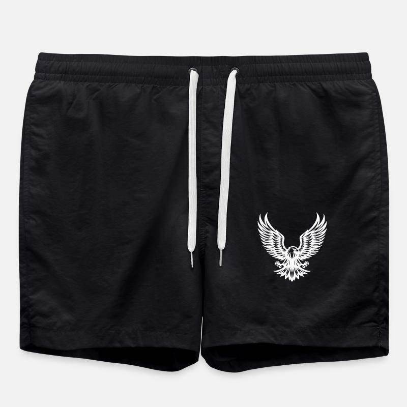 Aigle puissant aux griffes écartées - Short de bain - noir